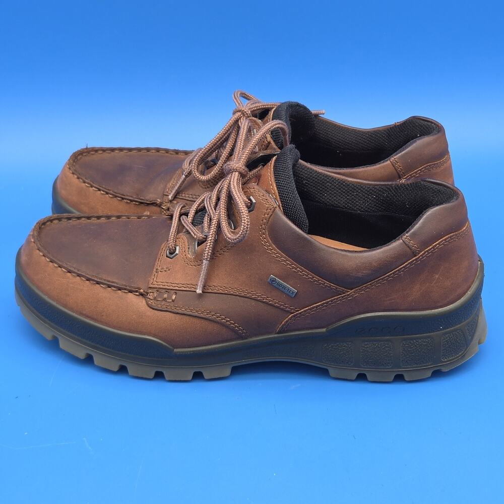 ECCO Track 25 Gore-Tex Men's Brown Leather Shoes EU 44 US 10-10.5 Waterproof